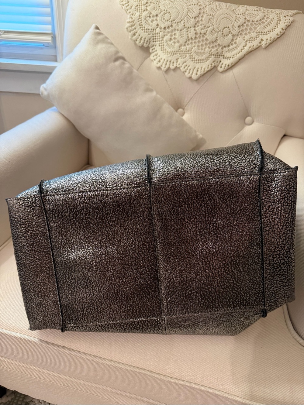 Sak Los Feliz Large Dark-Silver Tote Bag - Picture 5 of 11